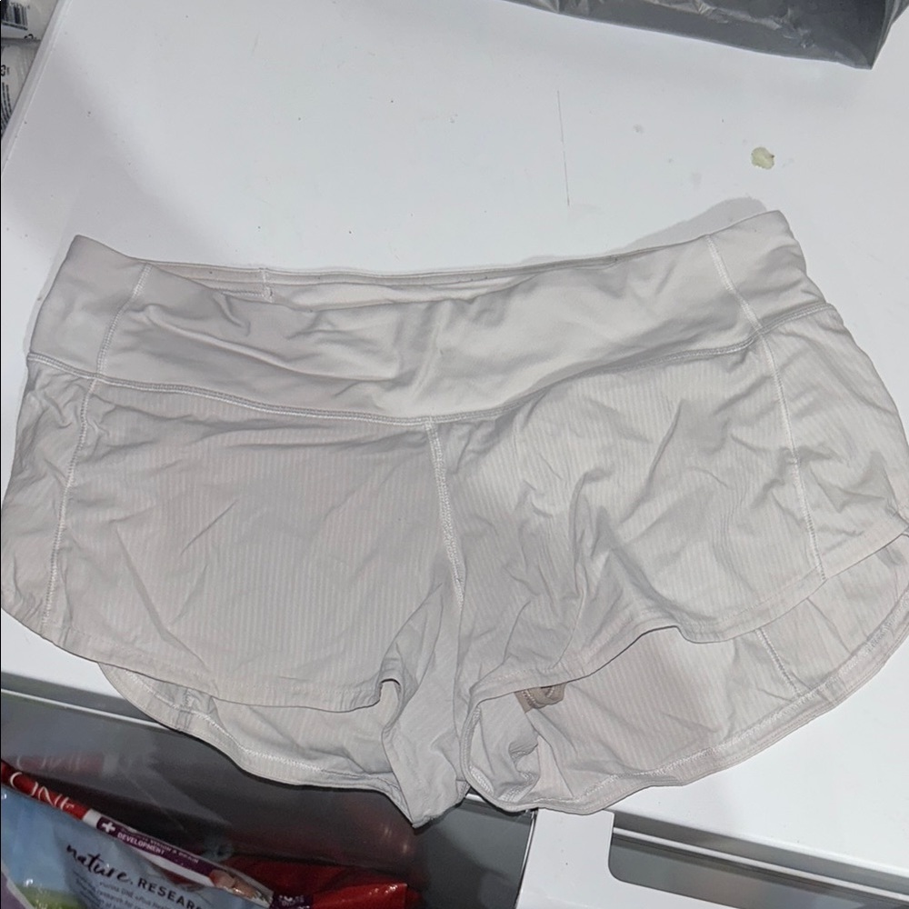 lululemon athletica Cream Athletic Shorts
